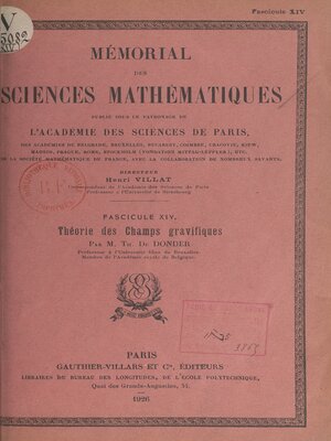 cover image of Théorie des champs gravifiques